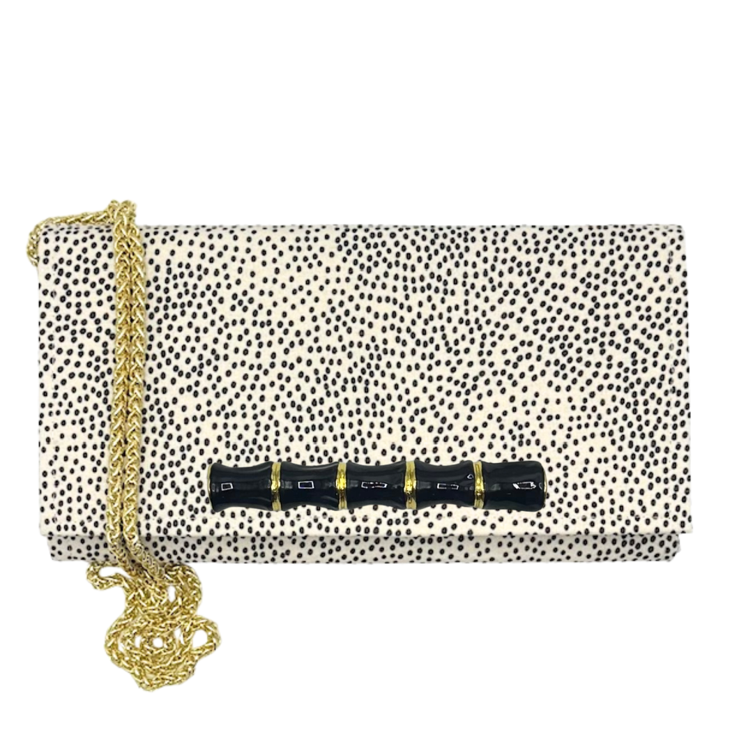 Garland Dalmatian Clutch Crossbody- Tory Buckle