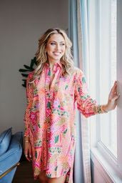 Karlie Toucan Scarf Shirt Dress