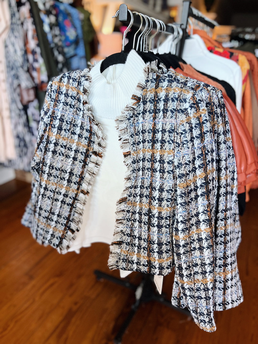 THML Plaid Tweed Jacket