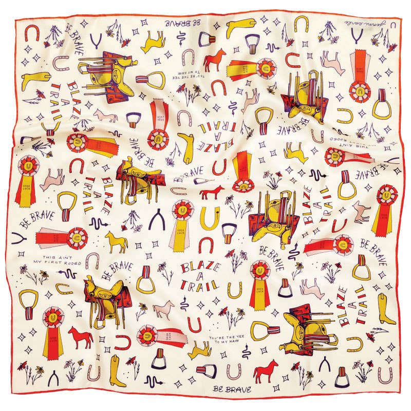 Yee Haw Silk Scarf