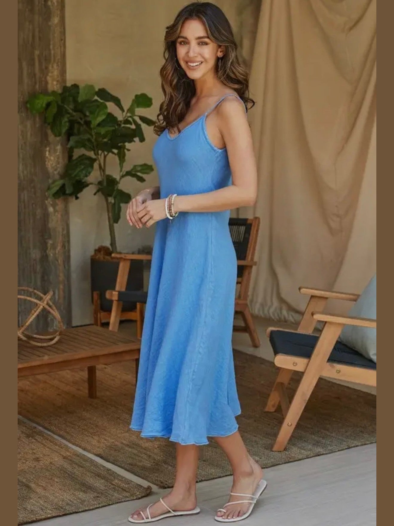 Milio Milano Linen Maxi Slip Dress – Bo & Company