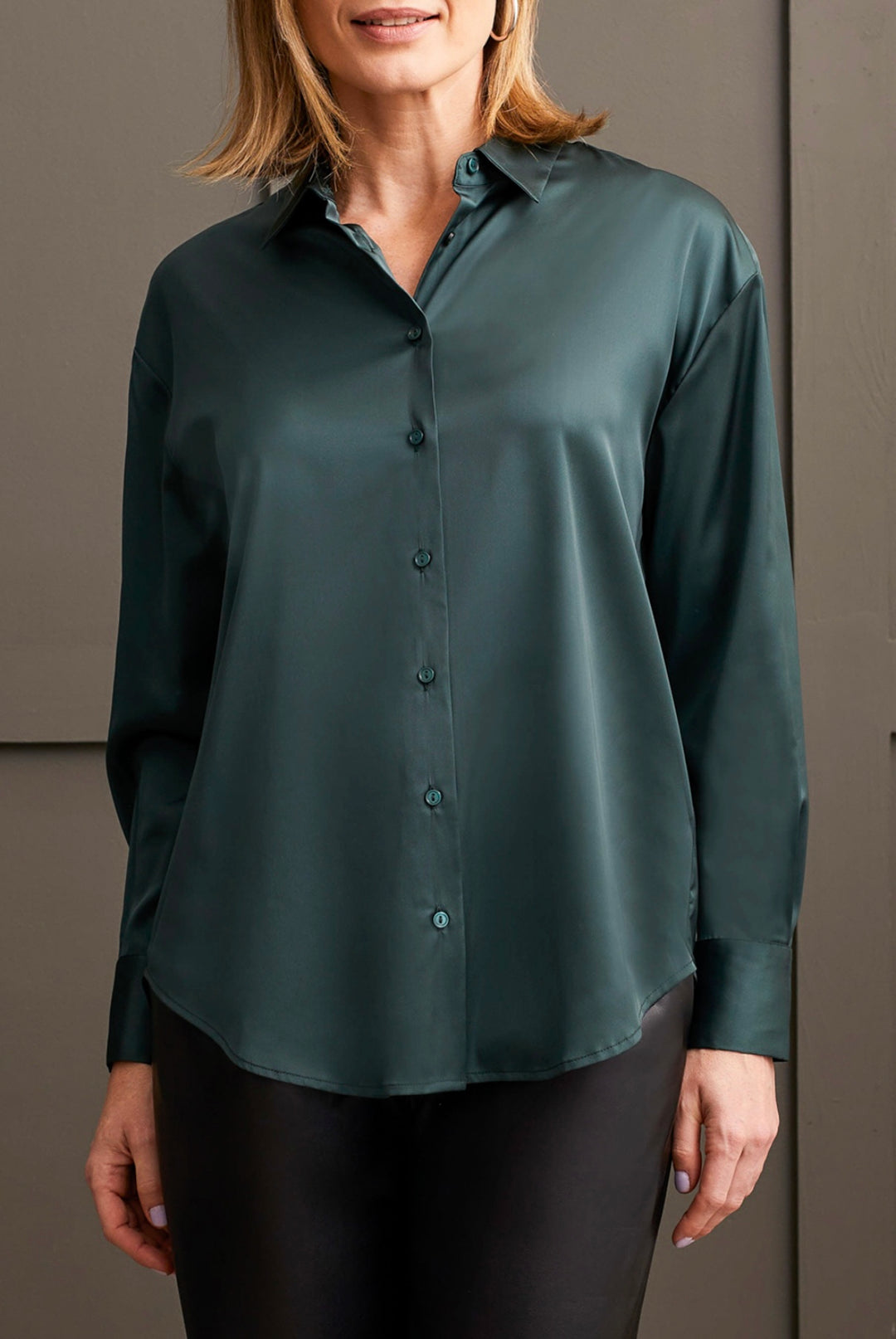 Tribal Button Up - Alpine Green