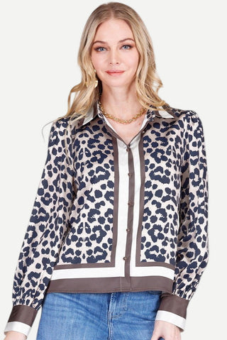 Joy Joy Leopard Blouse
