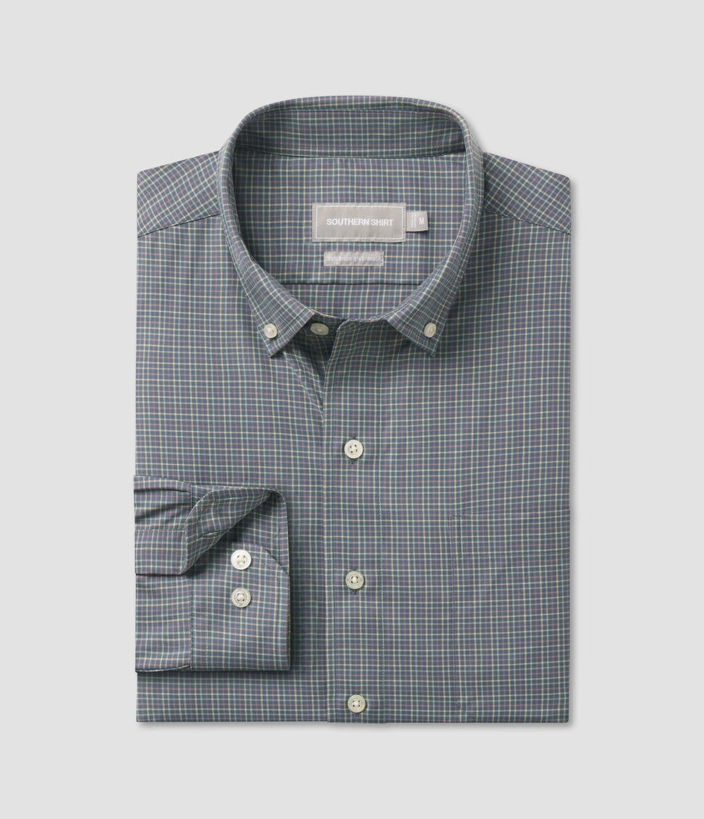 【BAON】[unisex] Doico Check Over Shirt Southern Shirt Hudson Check Long Sleeve Button Down Shirt