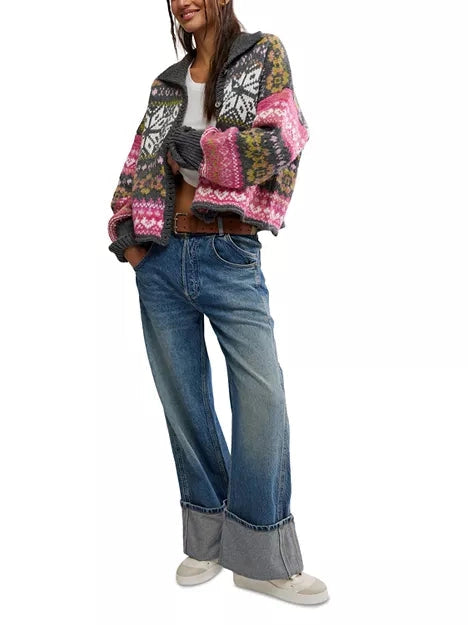 Free People Snow Drift Cardigan - Frozen Flower Combo – Bo & Company