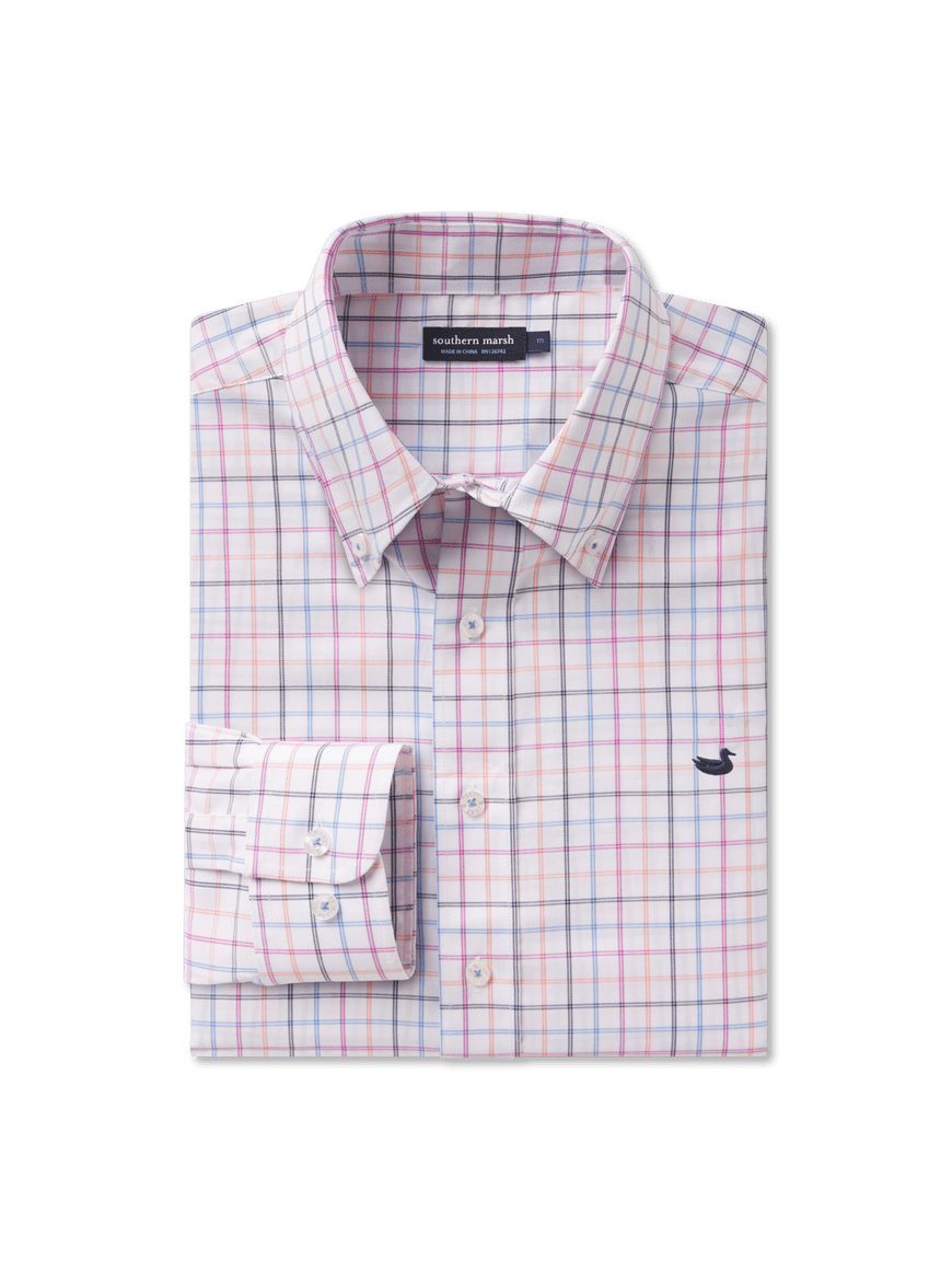 windowpane dress shirt Southern Marsh Chateau Windowpane Dress Shirt