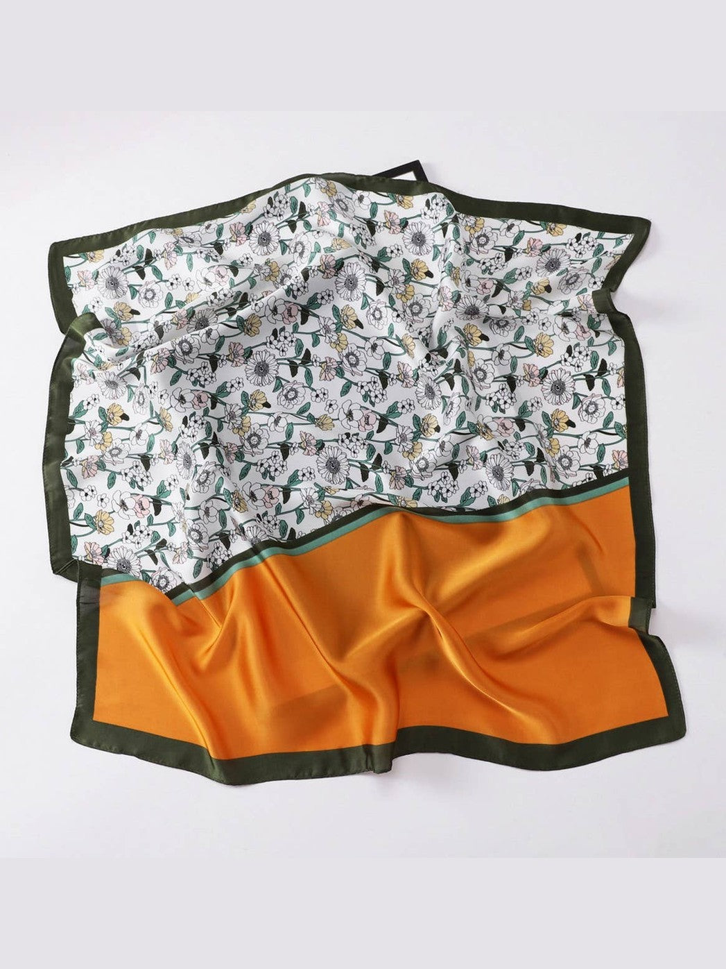 Designer-Inspired Square Silk Scarf