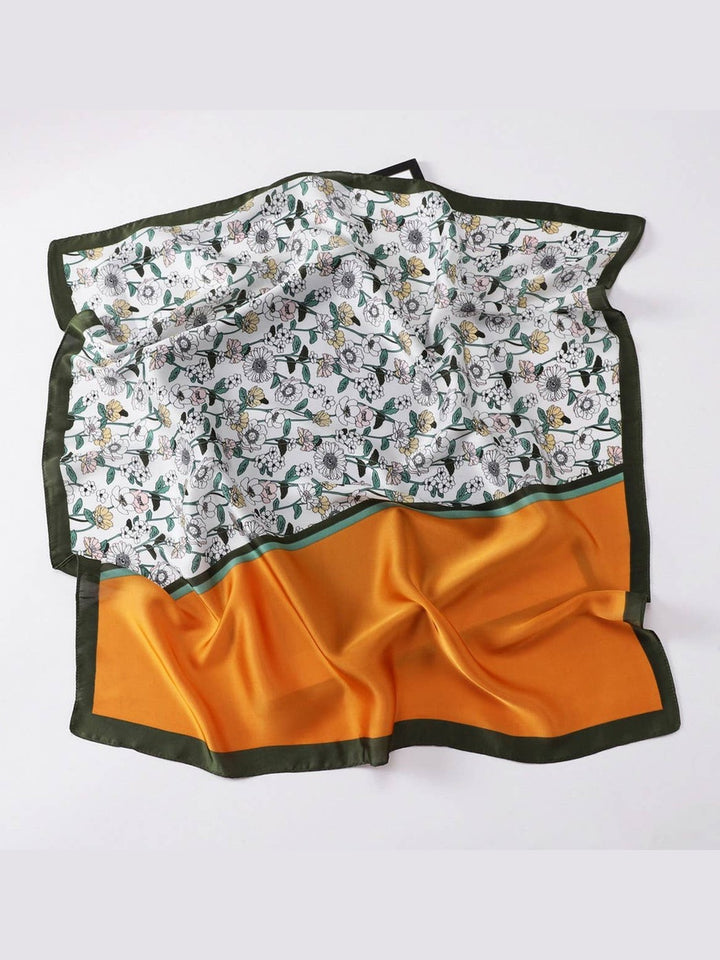 Designer-Inspired Square Silk Scarf