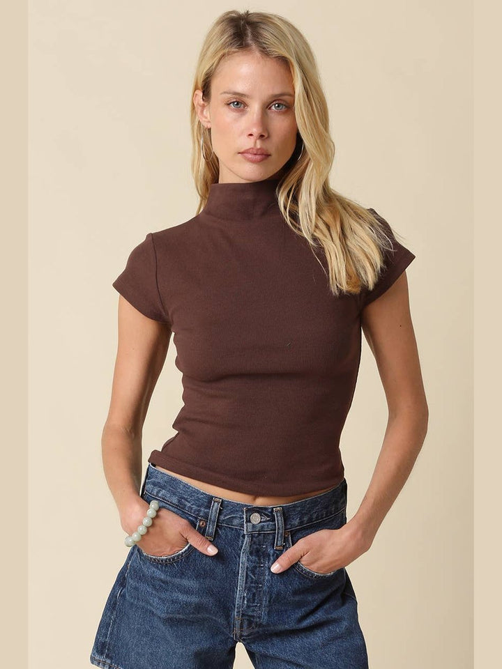 Anora Neck Knit Top