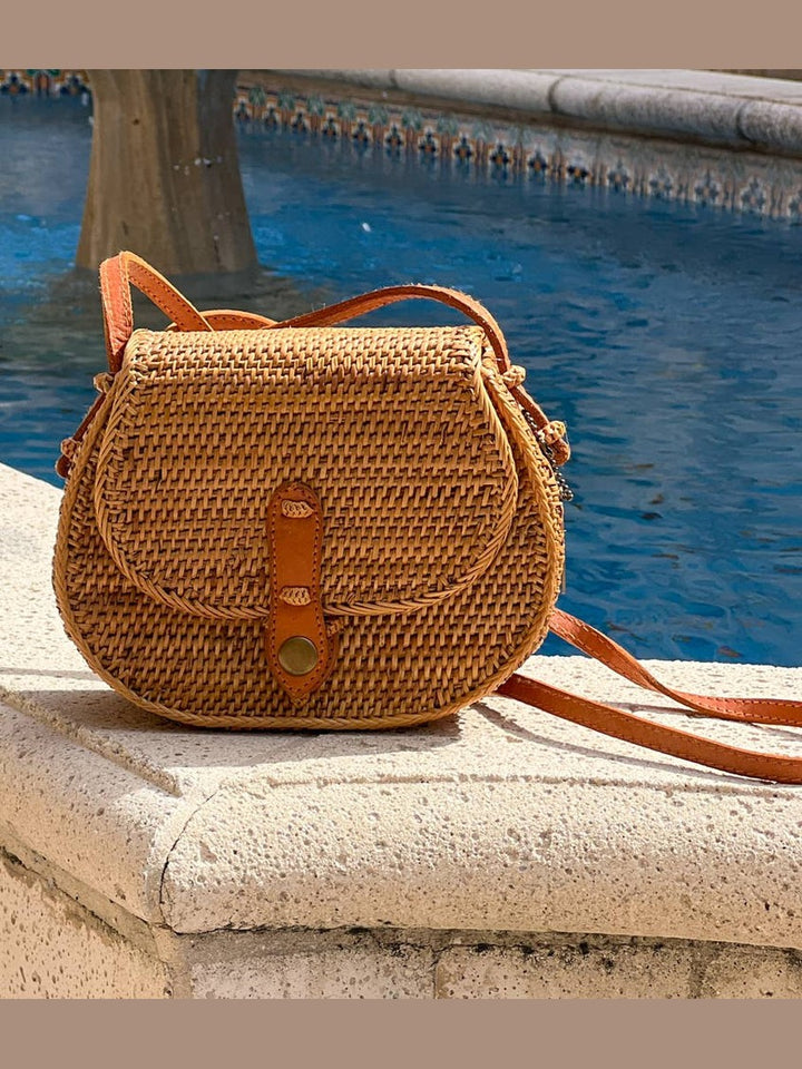 Ata Vine Saddle Bag Crossbody Bag