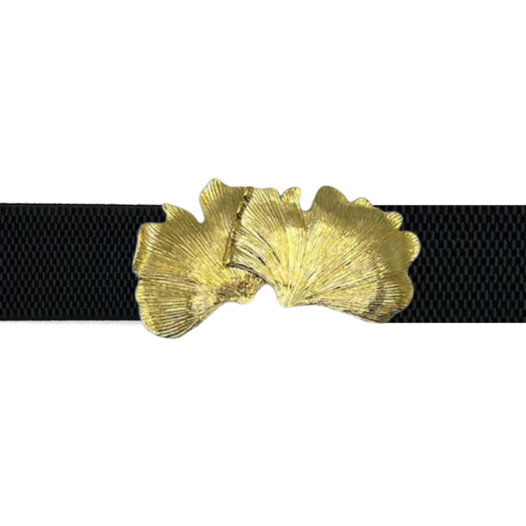 Garland Gold Interchangeable Belt Buckle-Ginko