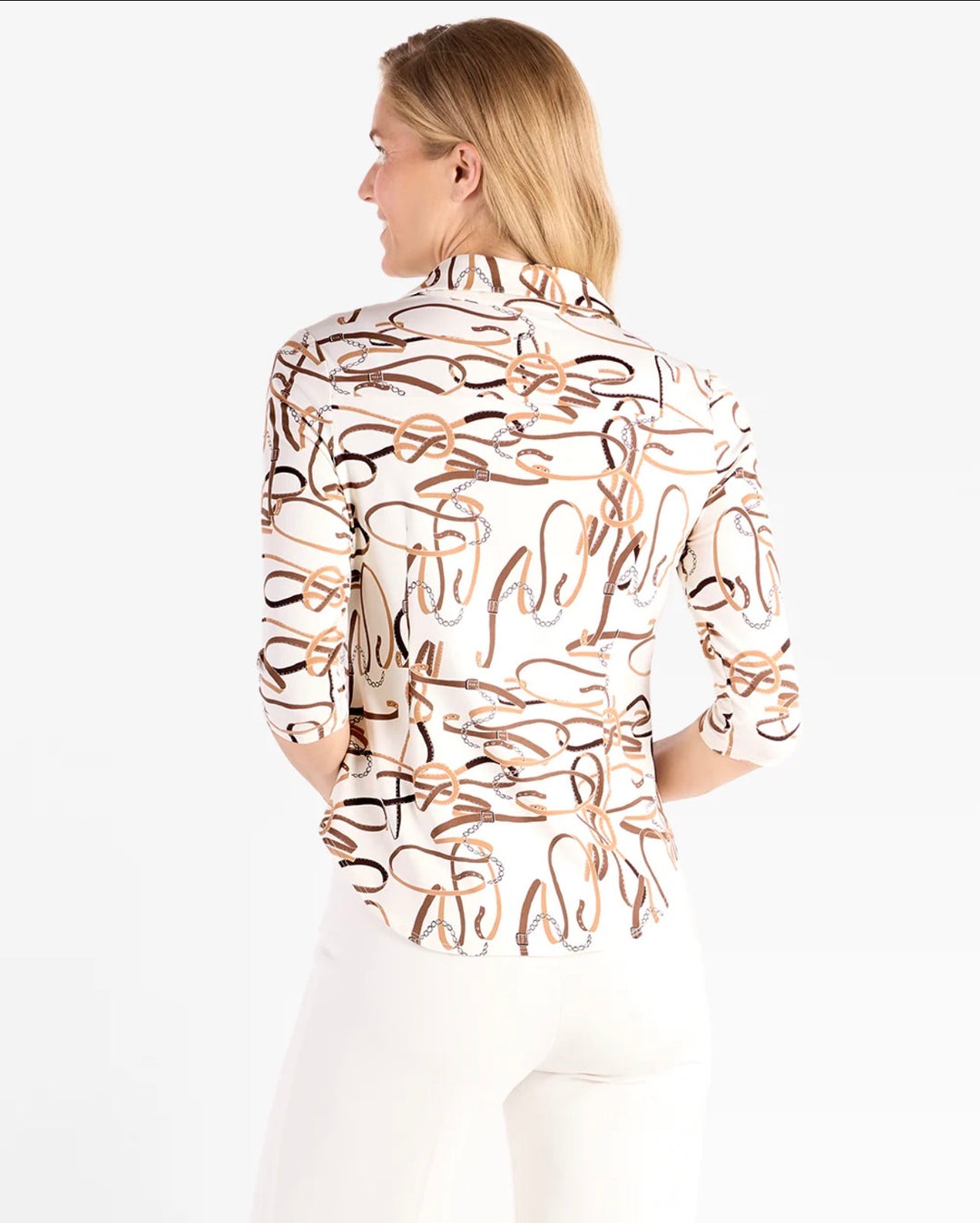 Shane Top Brushed Jude Cloth - Whimsical Belts Cream