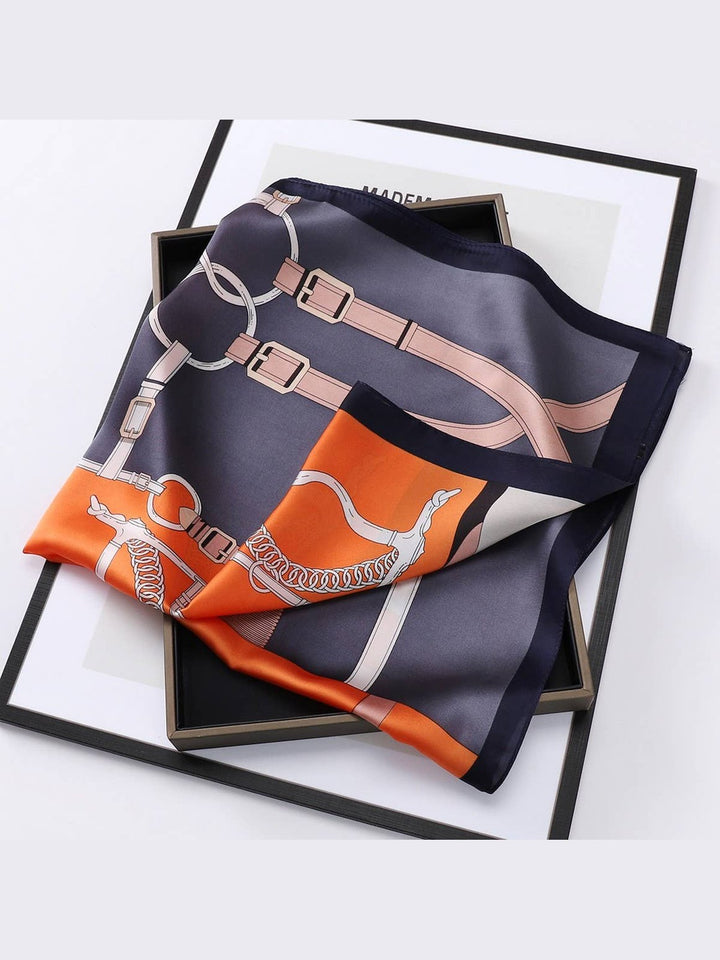 Designer-Inspired Square Silk Scarf