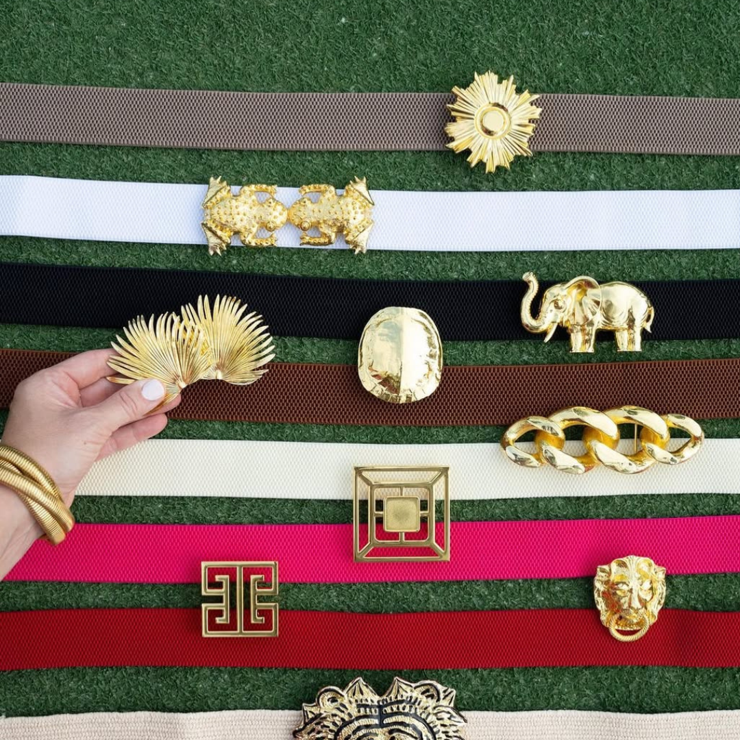 Garland Gold Interchangeable Belt Buckle- Elephant