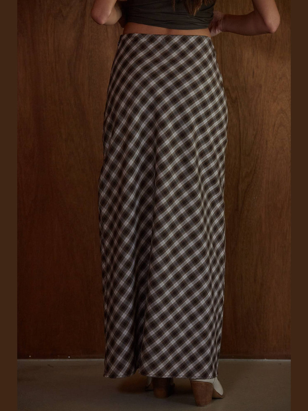 Polo Bar Plaid Maxi Skirt