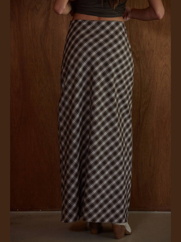 Polo Bar Plaid Maxi Skirt