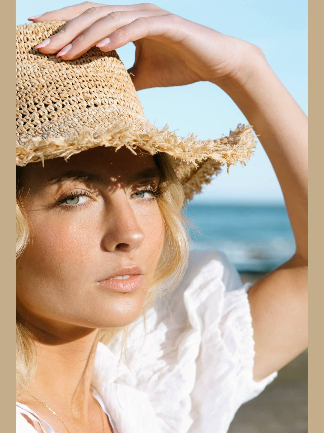 August- Raffia Bucket Hat