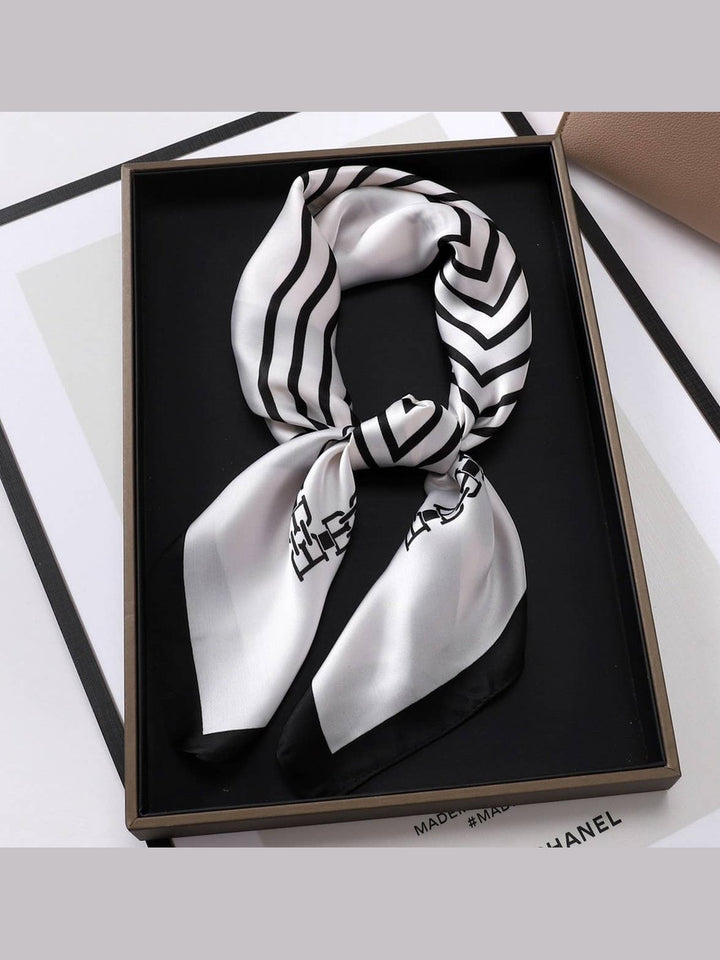 Designer-Inspired Square Silk Scarf