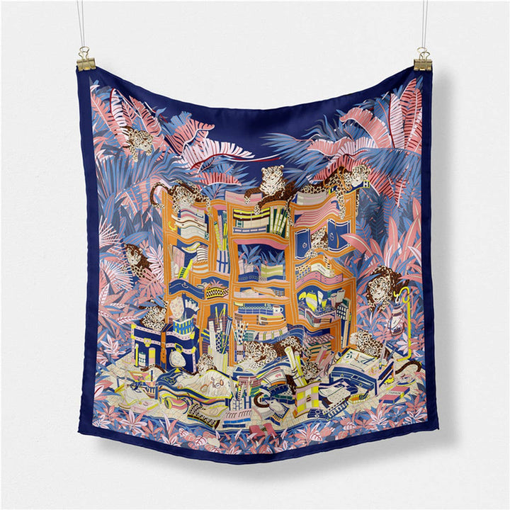 Jungle Garden Silk Scarf