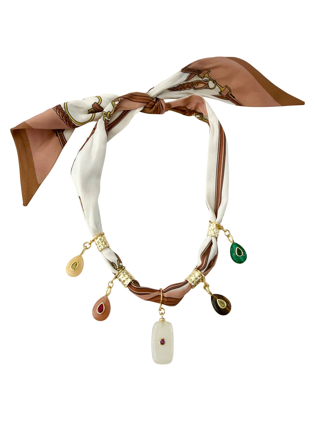 Sorel Multi Charm Scarf Necklace