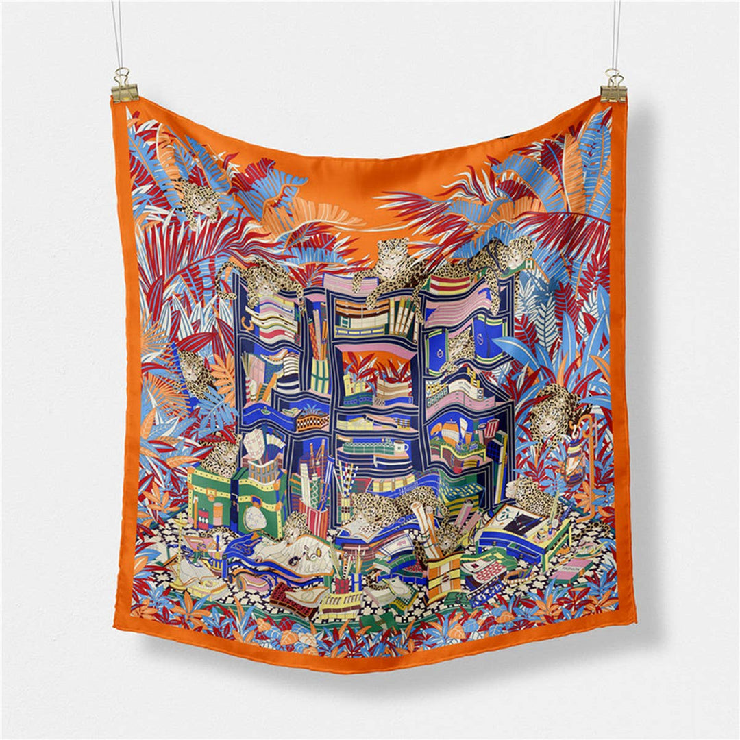Jungle Garden Silk Scarf