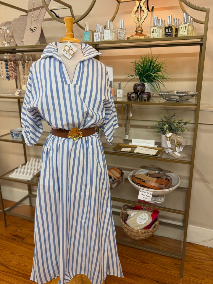 Blakely Maxi Dress - Sky Stripe
