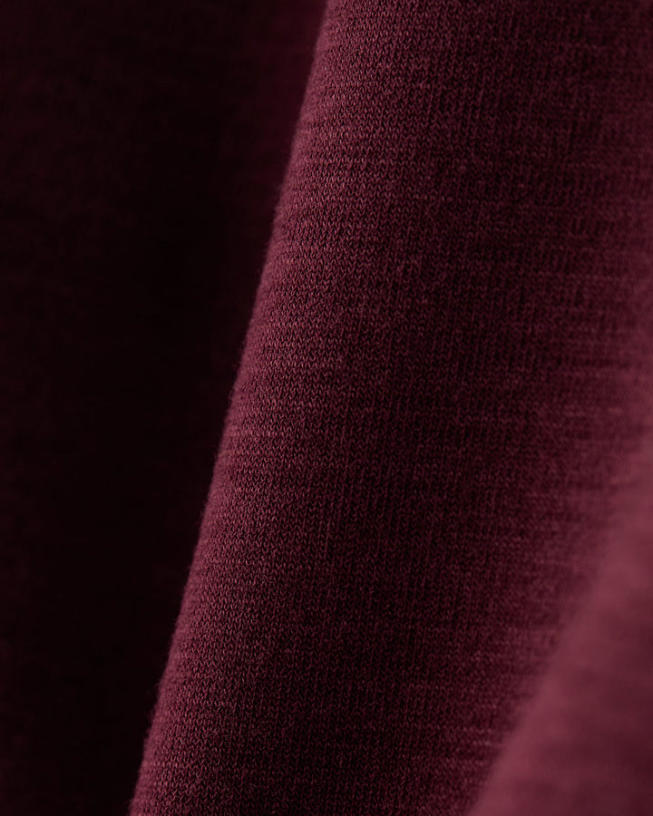 Rhone DreamGlow Mock Neck- Bordeaux Red