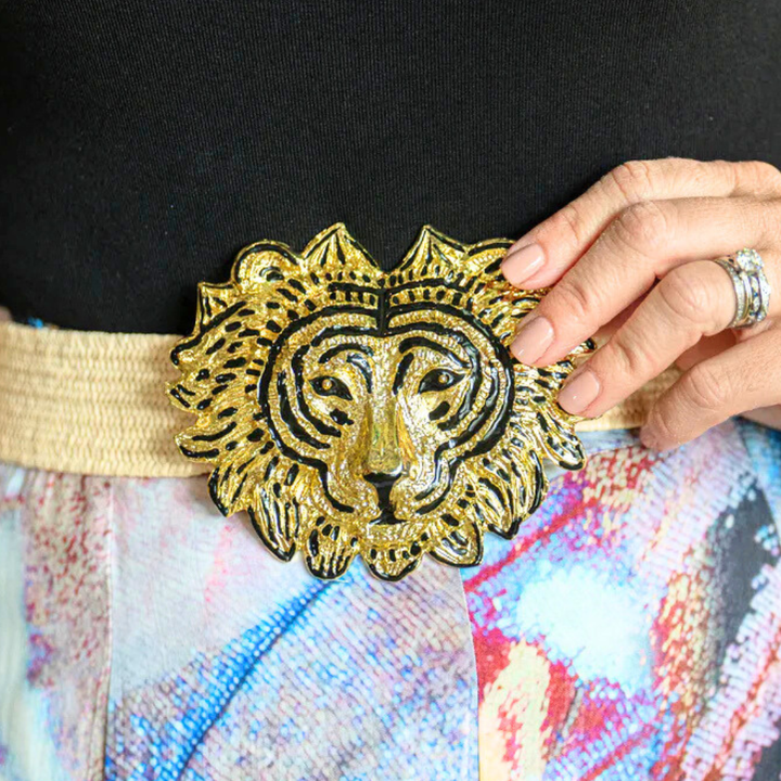 Garland Gold Interchangeable Belt Buckle- Liger