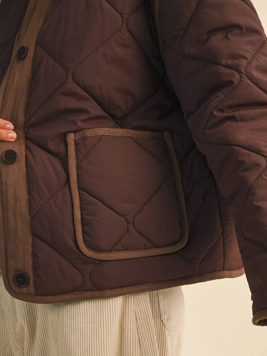Chocolate Quilted Barn Jacket