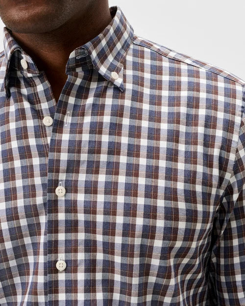 Natural Performance Button Down Shirt - Oak Bluffs Plaid - Lake