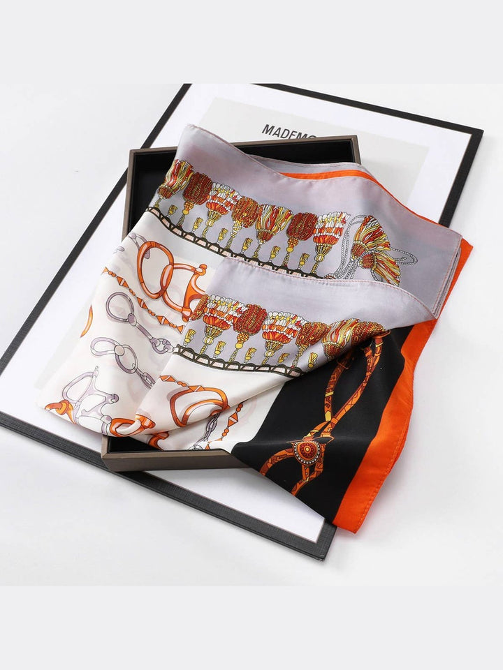 Designer-Inspired Square Silk Scarf