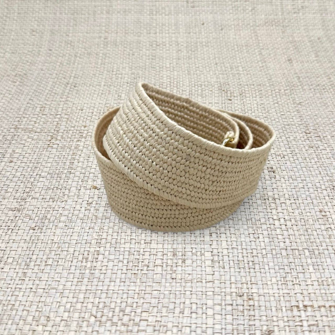 Garland Light Raffia Interchangeable Stretch Belt Band