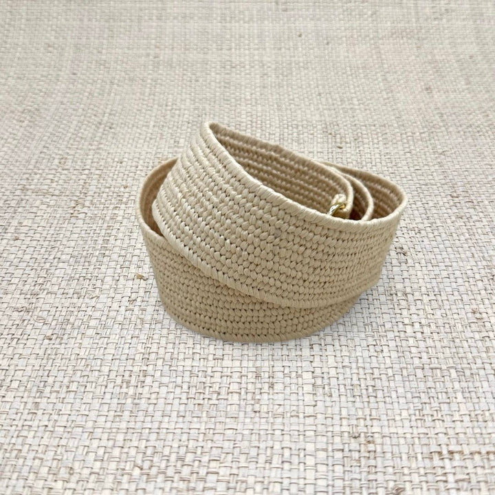Garland Light Raffia Interchangeable Stretch Belt Band