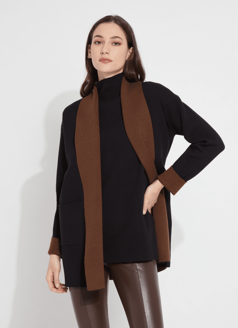 Lysse Cortado Knit Sweater Cardigan - Black