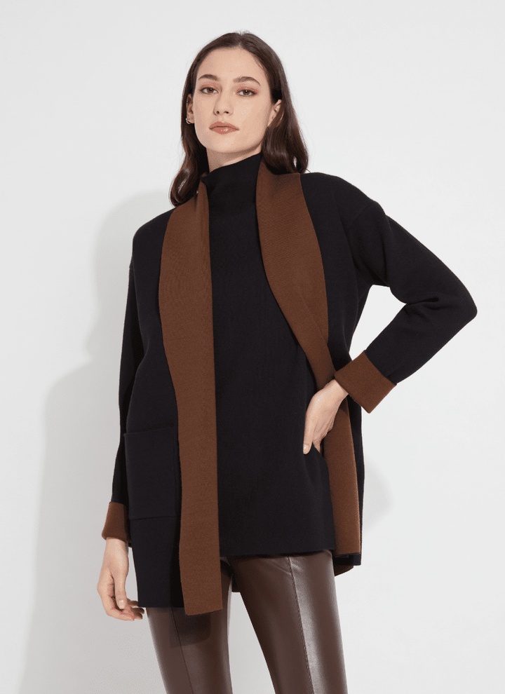 Lysse Cortado Knit Sweater Cardigan - Black