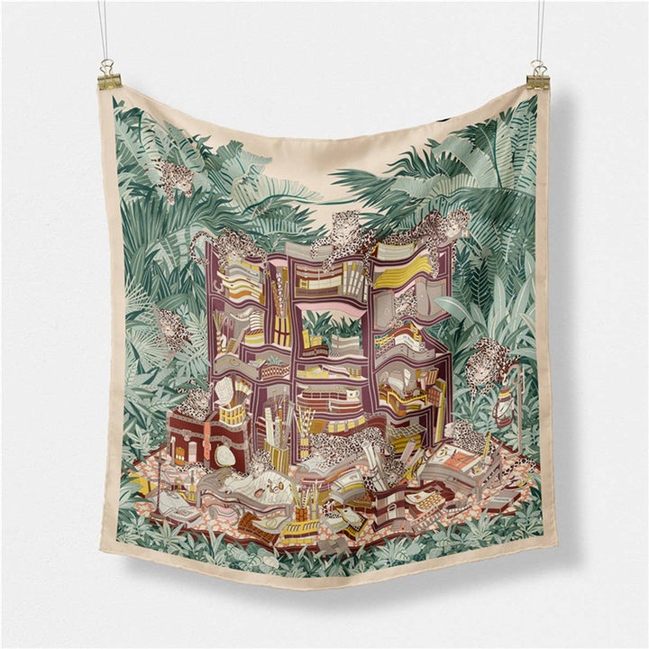 Jungle Garden Silk Scarf