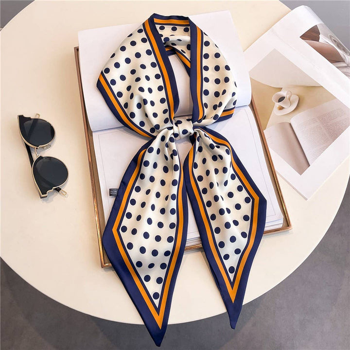 Old Money Narrow Silk Scarf