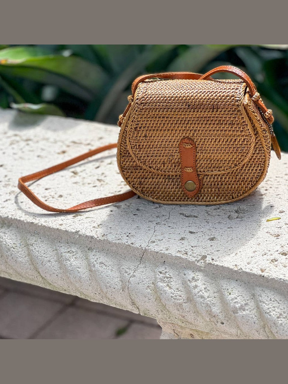 Ata Vine Saddle Bag Crossbody Bag