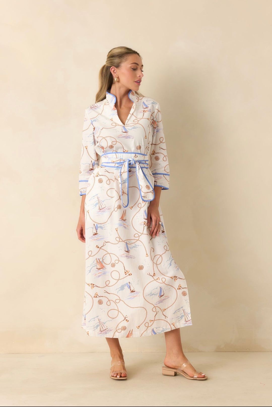 Matilda Maxi Dress - Nautical Nature