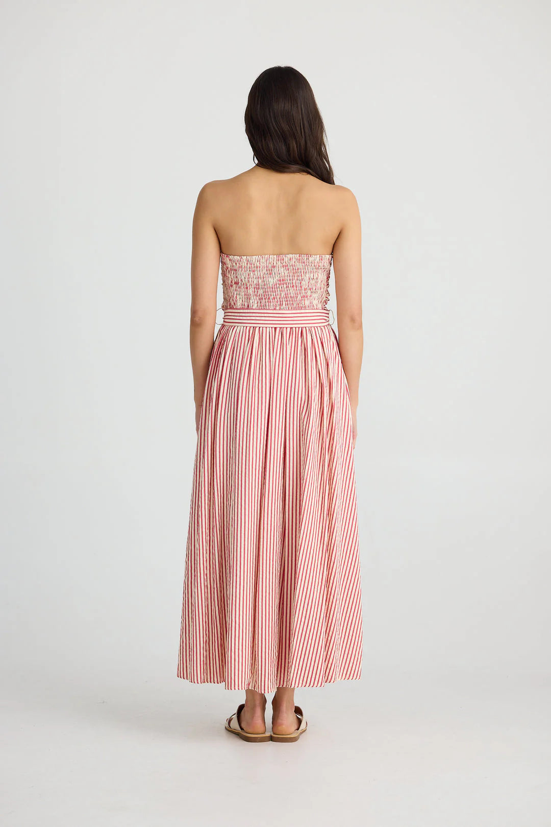 Brave & True Avalon Maxi- Red Seersucker
