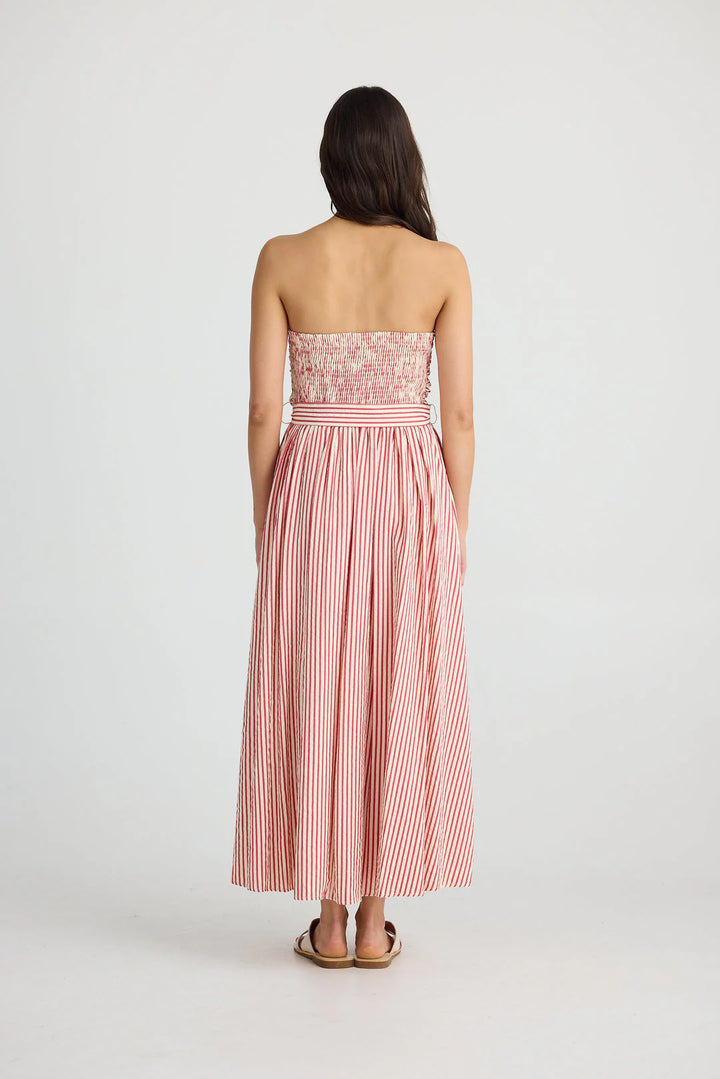 Brave & True Avalon Maxi- Red Seersucker