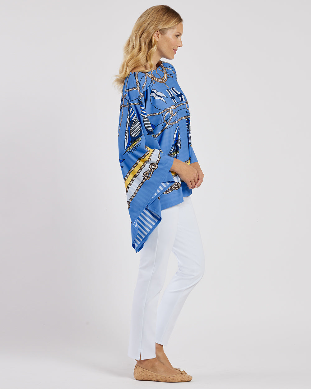 Jude Connally Bijou Top- Deep Azure Regatta