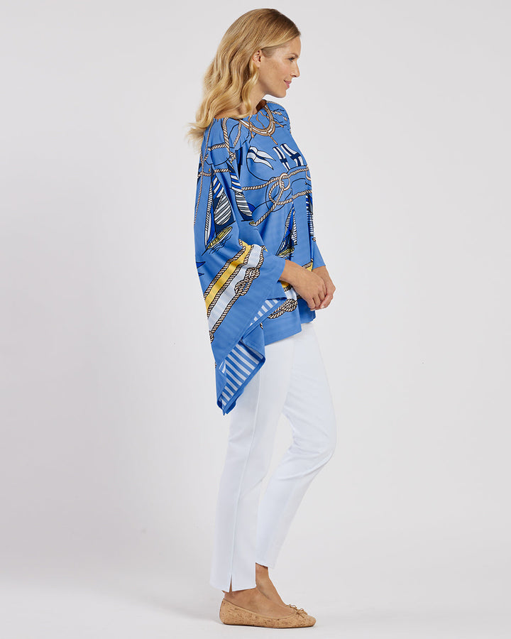 Jude Connally Bijou Top- Deep Azure Regatta