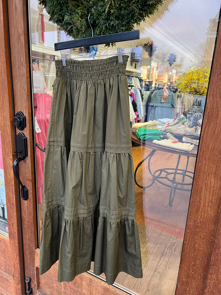 THML Midi Skirt - Olive