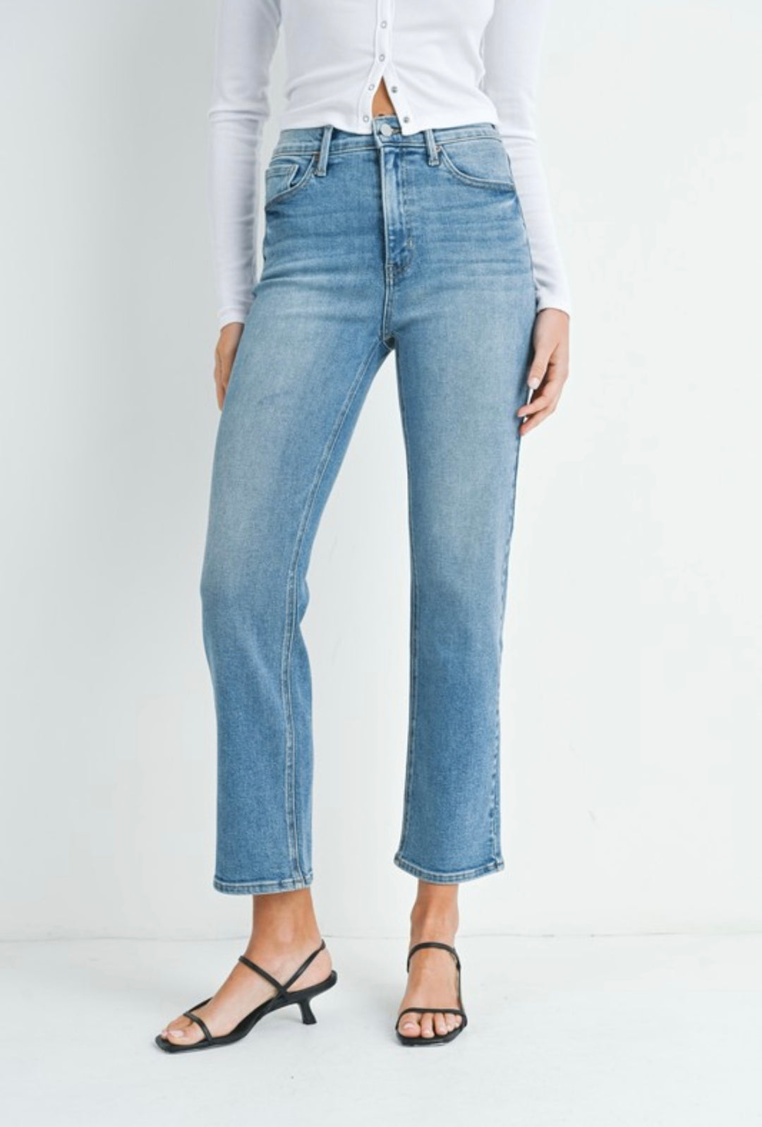 Just Black Denim Classic Straight Jean- Light Denim