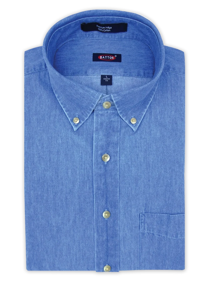 Batton Denim Classic Fit Button Down Shirt