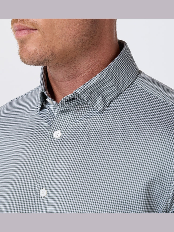 Mizzen + Main Halyard Long Sleeve Dress Shirt- Hemlock Peter Gingham