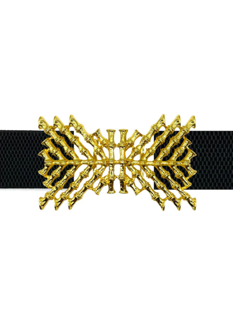 Garland Crisscross Bamboo Interchangeable Belt Buckle