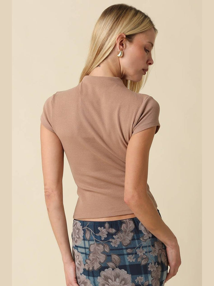 Anora Neck Knit Top