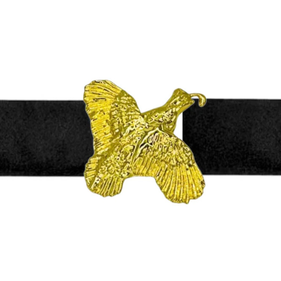 Garland Gold Interchangeable Belt Buckle- Pheasant